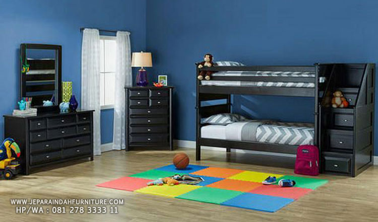 Tempat tidur tingkat untuk ruang kamar tidur anak semakin nyaman