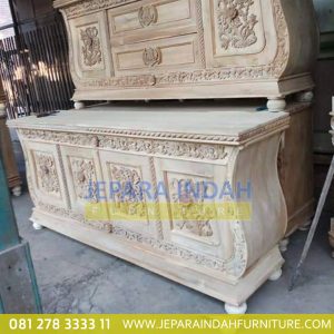 LRF BFS 015 Buffet Jati Ukir Klasik 4 Pintu