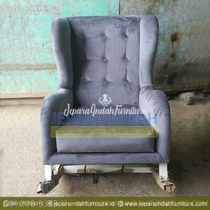 LRF KSM 010 Kursi Sofa Goyang Minimalis Shabby Chic