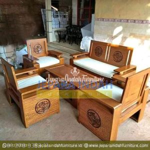 LRF SKT 033 Set Kursi Tamu Minimalis Ukir Mawar