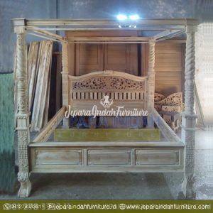 BRF DTT 014 Ranjang Kamar Tidur Rahwana Kanopi Harga Murah