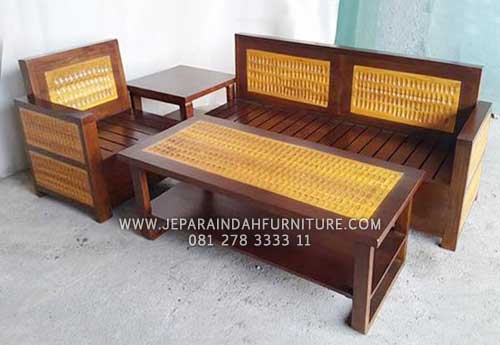 Kursi Sudut Model L Untuk Ruang Tamu Sederhana